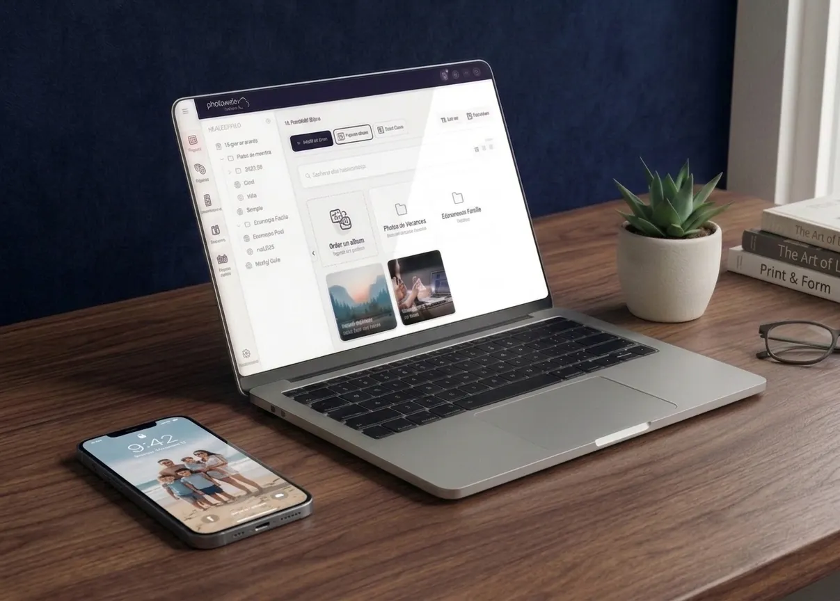 Photoweb Cloud Transfert installé sur un ordinateur